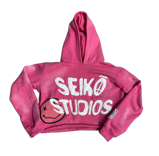 Seiko Studios Cropped hoodies- Pink