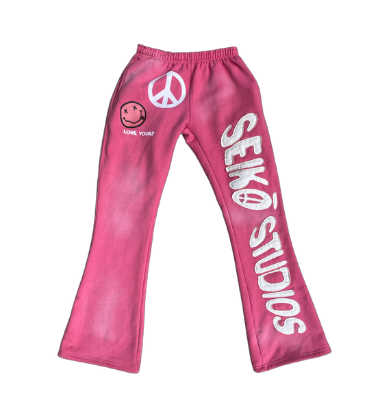 Seiko Studios Sweatpants- Pink