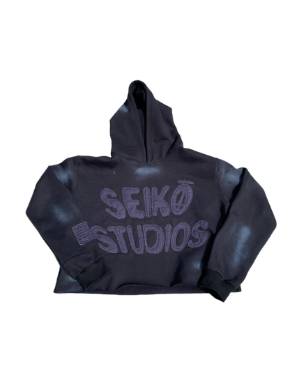 Seiko Studios Cropped Hoodies- Black