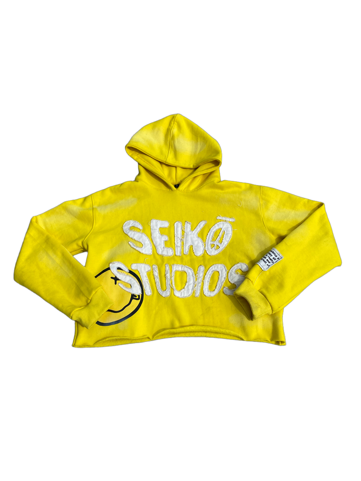 Seiko Studios Cropped Hoodies- Yellow